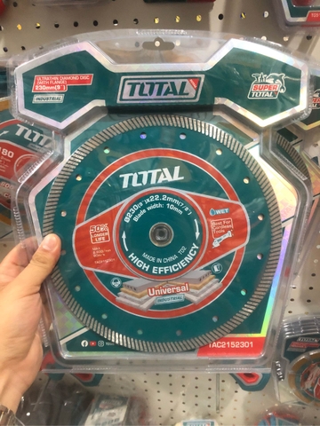 Đĩa cắt kim loại siêu mỏng 230mm (kèm tán) Total TAC2152301