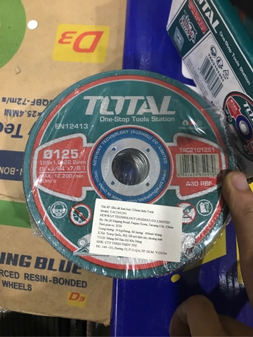 Đĩa cắt kim loại 125mm Total (25c/L) TAC2101251