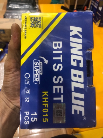 Bộ mũi khoan đa năng 15 chi tiết KingBlue KHF015, KLJ015 - Hàng chính hãng
