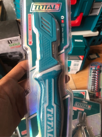 Dao tước dây cáp lưỡi thẳng, lưỡi cong 200mm TOTAL - Hàng chính hãng.