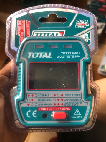 Dụng cụ kiểm tra ổ cắm Total TESST30011