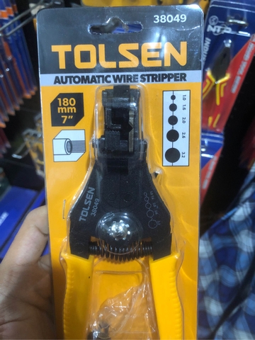 Kìm tách vỏ dây điện, tuốt dây điện Tolsen 38049 - Hàng chính hãng