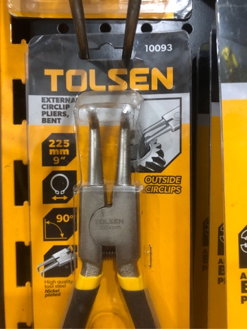 Kìm mở phe ngoài miệng thẳng, miệng cong 180mm, 225mm Tolsen - Hàng chính hãng.