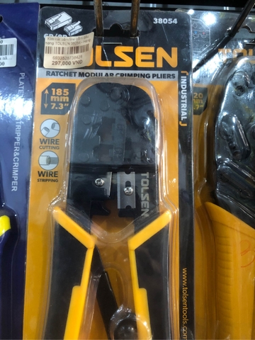 Kìm bấm Line Tolsen 185mm 38054 - Hàng chính hãng, thiết kế chất lượng cao