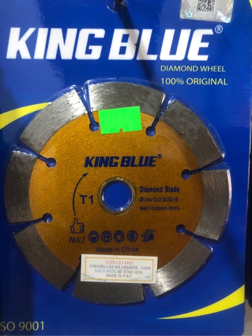 Lưỡi cắt đá Grannite, cắt bê tông 114mm, 125mm, 150mm, 180mm Kingblue, cắt khô, cắt nước T1