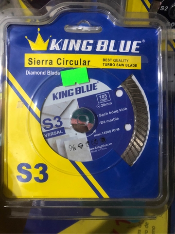 Lưỡi cắt đa năng kingblue S3, cắt gạch bóng kính, đá Marble - Hàng chính hãng
