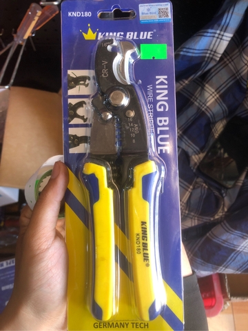 Kìm Tuốt Dây Điện Đa Năng KingBlue KND180 - Hàng chính hãng.