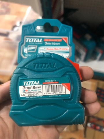 Thước kéo thép nền vàng Total