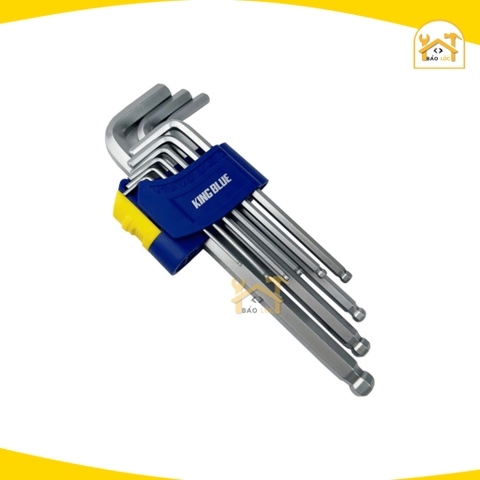 Bộ 9 lục giác KingBlue KL5-09 Kingblue (đầu bi) Thép Cr-V bền bỉ - Hàng chính hãng.