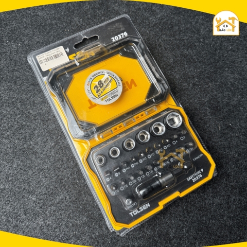 Bộ vít và tuýp 28 chi tiết Tolsen 20376 - Hàng chính hãng.