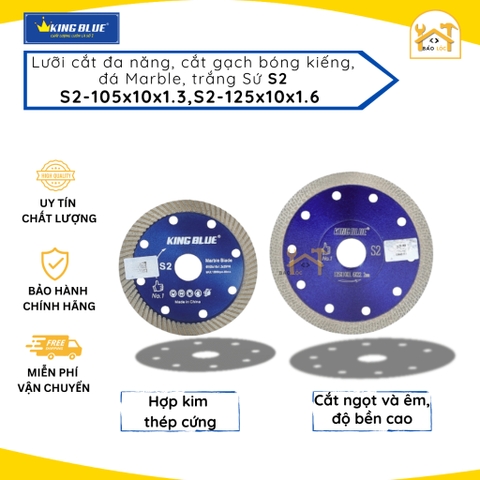 Lưỡi Cắt Đa Năng BlueBird KINGBLUE S2-105/S2-125ĐN NEW - HÀNG CHÍNH HÃNG