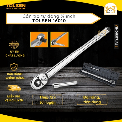 Cần tuýp tự động siết bulong, ốc vit Công nghiệp 1/2 in Tolsen 16010 - Hàng chính hãng.