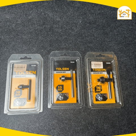 Cây khóa đầu kẹp mũi khoan 10mm,13mm,16mm Tolsen 79180/79181,79182 - Hàng chính hãng.