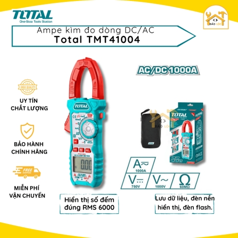 Kềm đo AC kỹ thuật số (nâng cấp TMT410002) TMT410004 màn hình LCD 6000 số đếm đúng - Hàng chính hãng.