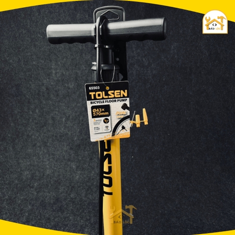 Ống bơm xe đạp xe máy bằng tay cao cấp Ø43*570mm Tolsen 65503