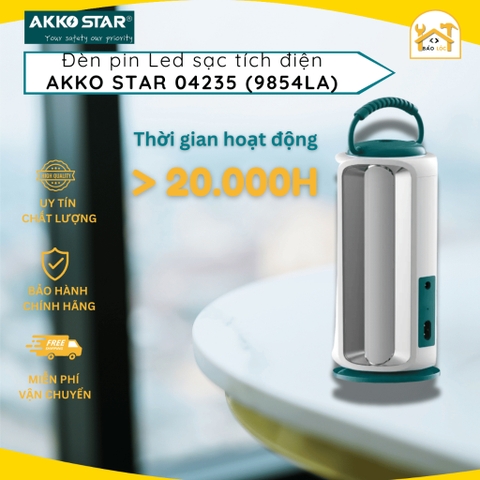 Đèn pin Led sạc tích điện thông minh phù hợp cho dã ngoại 54x0.5W Akko Star 04235 (9854LA)