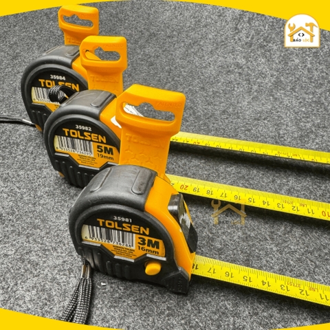 Thước cuộn 3m x 16mm, 5m x 19mm, 8m x 25mm TOLSEN 35981, 35982, 35984 - HÀNG CHÍNH HÃNG