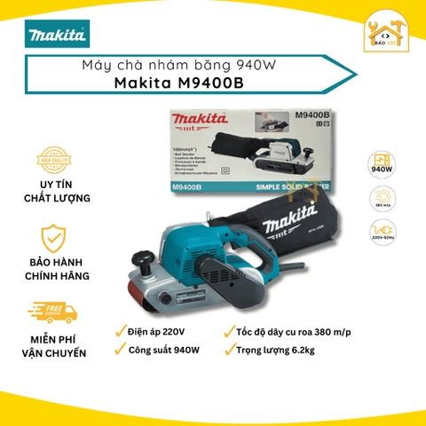 Máy Chà Nhám Băng (Xe Tăng) 940W Makita M9400B - Hàng chính hãng.