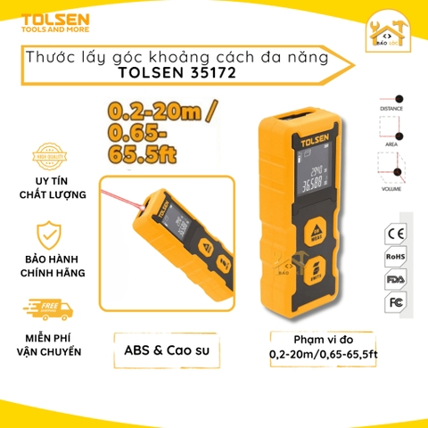 Thước đo khoảng cách 20m Tolsen Laser Distance Meter 35172 - Hàng chính hãng.
