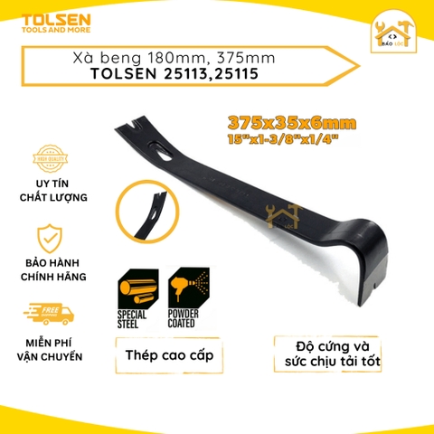Xà beng TOLSEN 25113/25115 - 180mm, 375mm chất liệu thép không gỉ - Đóng gỗ, chạm trổ, xây tường đa năng
