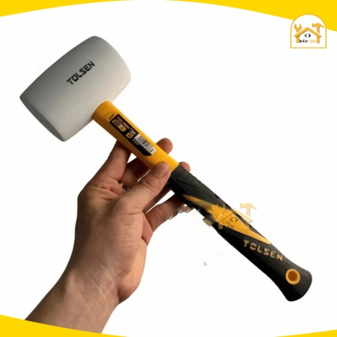 Búa Cao Su Đầu Trắng 80z/160z/240z - 225g/450g/675g Rubber Mallet TOLSEN 25173/25175/25177 - Hàng chính hãng.