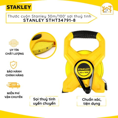 Thước dây sợi thủy tinh 30m Stanley STHT34791-8 - Hàng chính hãng.