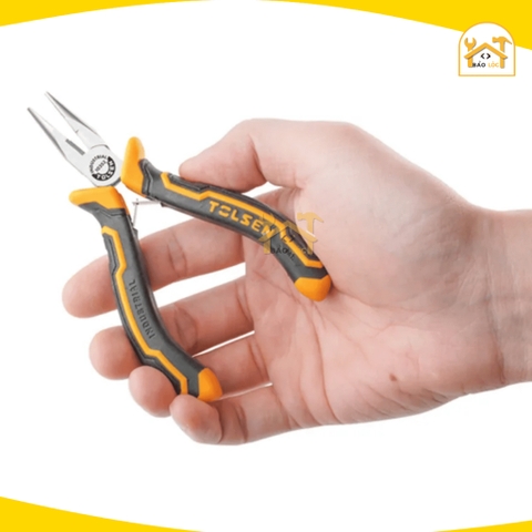 Kìm Dài Mini 4.5'' Tolsen 10352 - Thép Cacbon mạ Niken - Hàng chính hãng.
