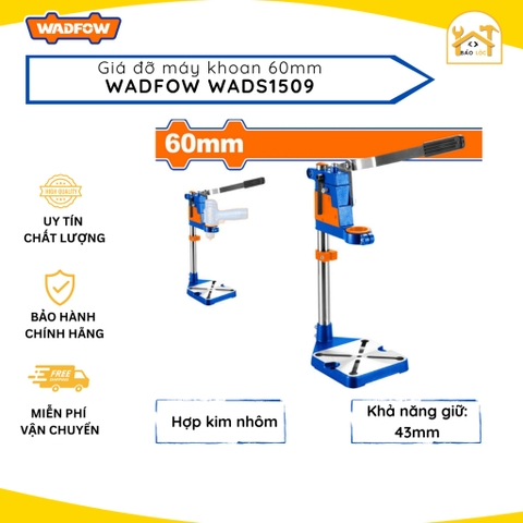 Giá đỡ máy khoan cầm tay WADFOW WADS1509 chiều dài làm việc 60mm khả năng giữ khoan 43mm, chất liệu hợp kim nhôm