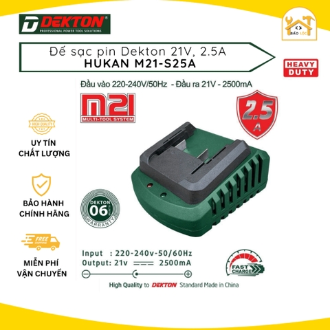 Sạc pin nhanh Dekton S25A, S20Pro, S40CP - Hàng chính hãng.