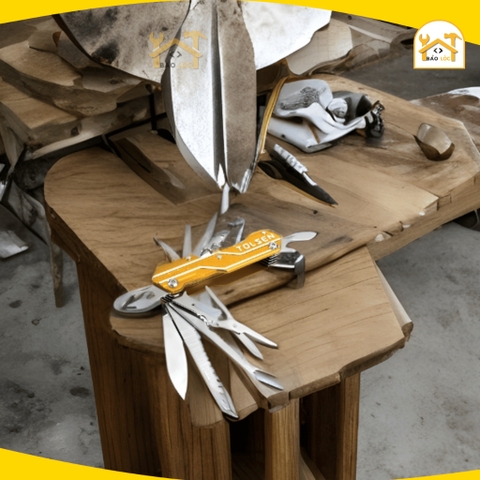 Bộ dao xếp đa năng 15in1 TOLSEN 30048 Bộ dao nhiều lưỡi mọc khóa - Hàng chính hãng.