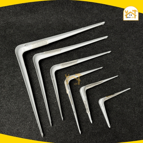 Giá đỡ kệ chữ L , Ê ke trắng Tolsen nhiều kích cỡ  (51011-51017) - Hàng chính hãng.