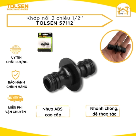 Khớp nối ống 2 chiều 1/2'' TOLSEN 57112 - Hàng chính hãng.