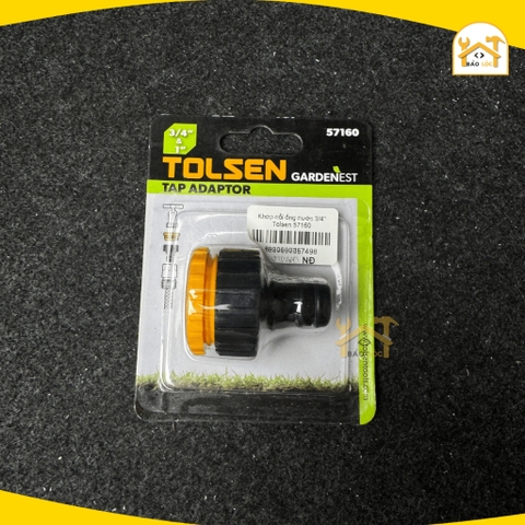 Đầu chuyển ống nước 3/4 inch - 1 inch, nhựa ABS TOlsen 57160 - Hàng chính hãng.