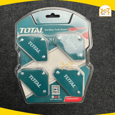 Bộ ke góc hàn nam châm 3 góc Total TAMWH4001 4 nam châm mini 45 độ, 90 độ, 135 độ