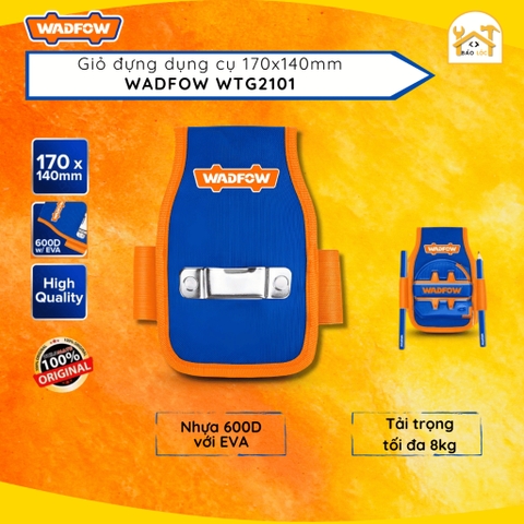 Túi đựng đồ nghề đeo hông WADFOW WTG2101 170*140mm túi đựng máy khoan chất liệu vải Polyester và EVA siêu bền