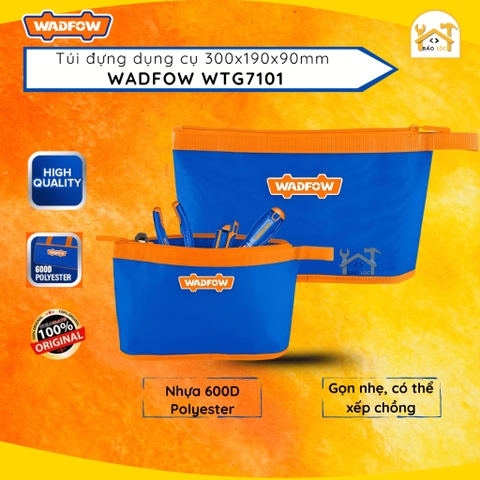 Túi đựng dụng cụ 300x190x90mm WADFOW WTG7101 - Hàng chính hãng.