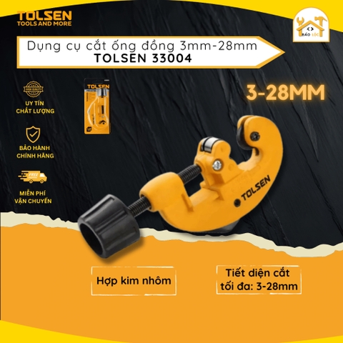 Dụng Cụ Cắt Ống Đồng Tolsen 3-22mm Pipe Cutter 33004 - Hàng chính hãng.