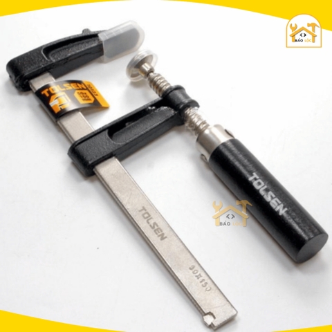 Cảo chữ F cán gỗ 50x150mm, 50x250mm Tolsen 10123,10125 - Hàng chính hãng.