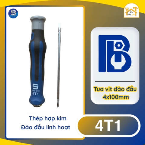 Tô Vít Đảo Đầu BOGO-SHIN 4T1 Cao Cấp 4x100mm - Hàng chính hãng.