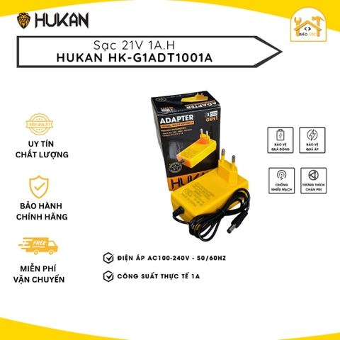 Sạc Adapter 21v HUKAN HK-G1ADT1001A, Công suất 1A - Hàng chính hãng.