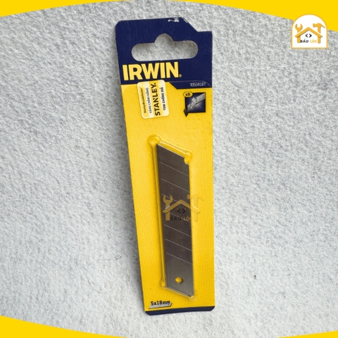 Vỉ 5 lưỡi rọc giấy IRWIN 10504561 18mm (carbon) - Hàng chính hãng.