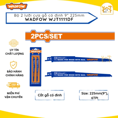 Bộ 2 lưỡi cưa kiếm (cưa gỗ có đinh) 225mm(9