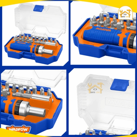 Bộ 28 chi tiết bắt vít WadFow WSS8B28, Thép Cr-V cao cấp - Hàng chính hãng.