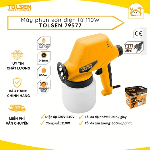 Máy phun sơn điện từ 110W Tolsen 79577 - Hàng chính hãng.