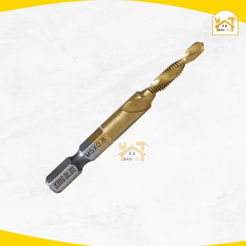 Mũi Khoan Taro KingBlue KBR Tạo Ren Thép HSS M3-M10 Phủ Titanium - Hàng chính hãng.