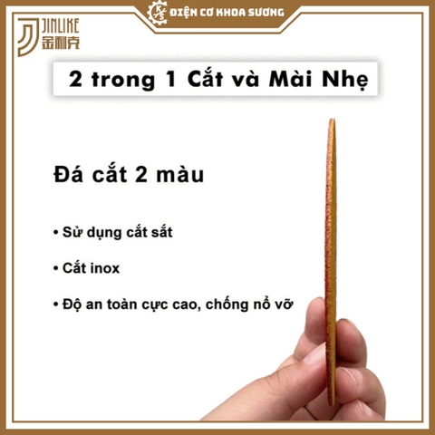 Đá cắt sắt inox JINLIKE 1 tấc 2 125mm – Lưỡi cắt kim loại, cắt sắt, đá cắt bền, dùng cho máy cắt