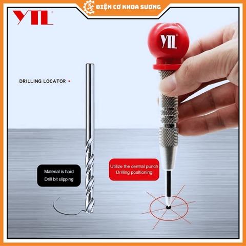Bút lấy dấu đục đánh dấu định vị lỗ khoan tự động, bút lấy dấu tự động, bút lấy tâm YTL