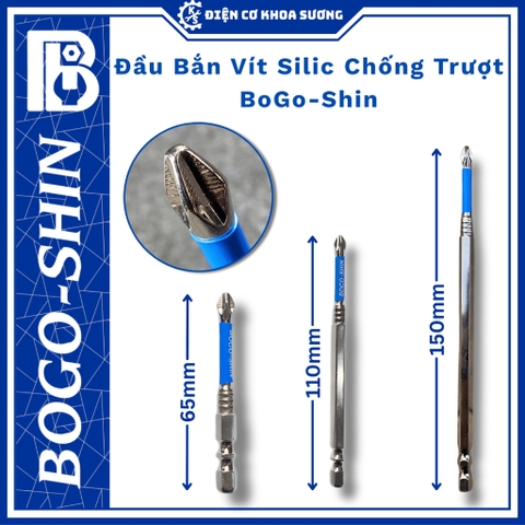 Đầu bắt vít SILIC chống trượt cao cấp 65mm,110mm, 150mm Bogo-Shin - Hàng chính hãng