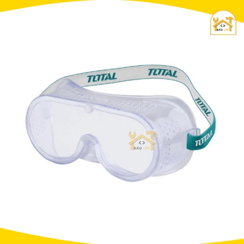 Kính bảo hộ , Kính nhựa dẻo chống bụi TOTAL TSP302, Khung PVC mềm nhẹ, tròng PC cường lực, chống bụi hiệu quả - Hàng chí