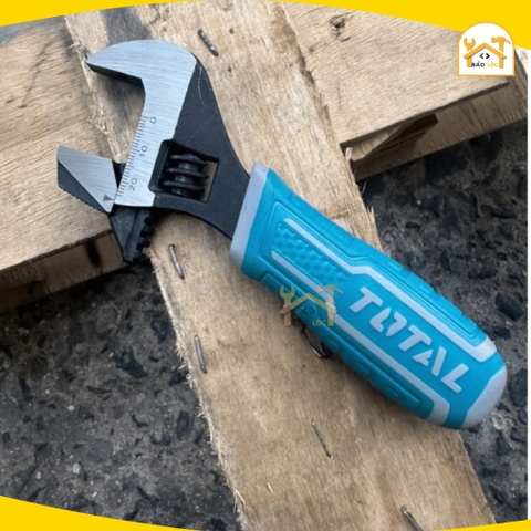 Cờ lê điều chỉnh 2IN1 TOTAL THT1016S size 156mm có thể thay đổi mỏ lết và mỏ lết răng, thép CR-V